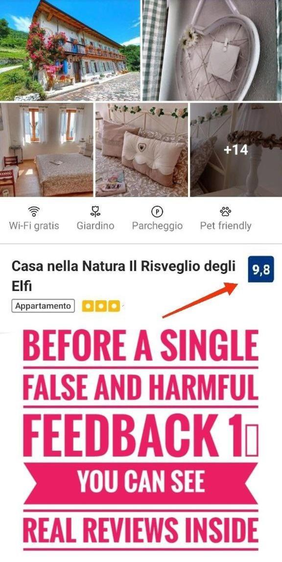 Casa Nella Natura Il Risveglio Degli Elfi Pedavena Eksteriør billede